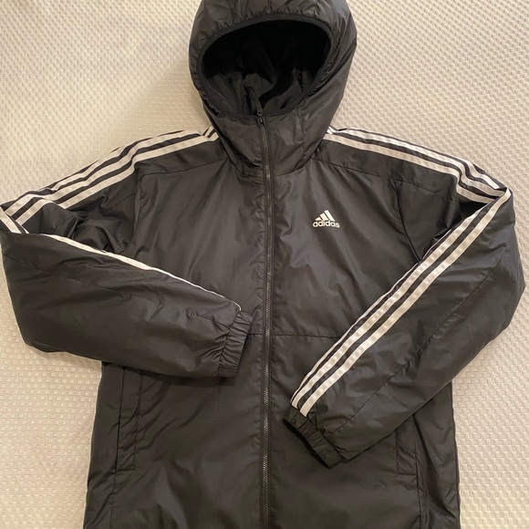 Adidas Black Jacket with White Accents - Picture 2 of 8
